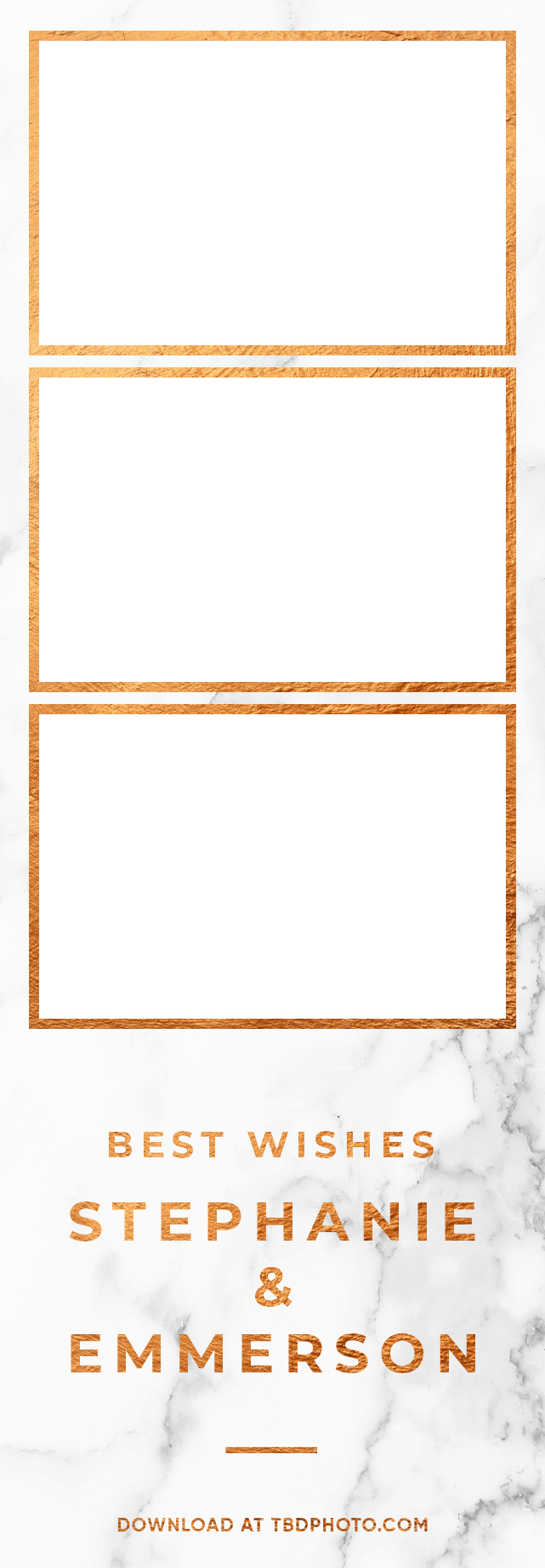 Marble photo strip template